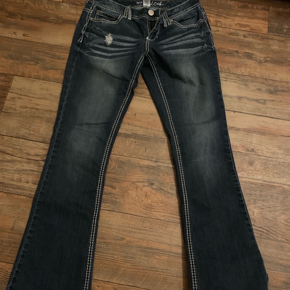 Dark wash boot cut
